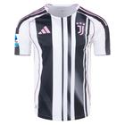 Juventus Yildiz Home Jersey 2025/26 (Serie A) – striped retro football jersey back view