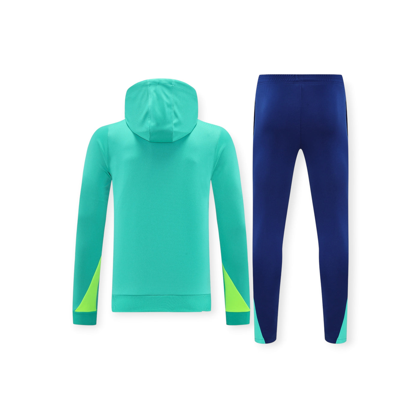 Brazil Hoodie Tracksuit - Teal & Navy