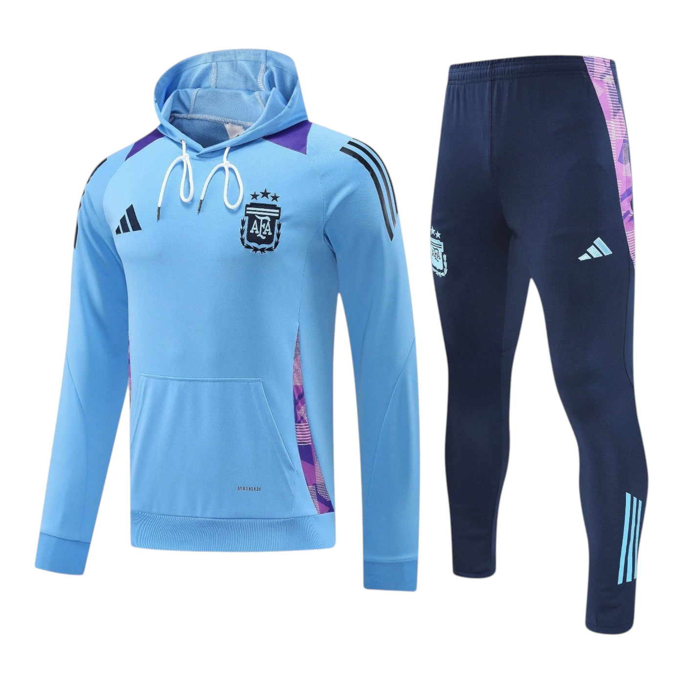 Argentina 2026 Hoodie Set Light Blue/Purple | Adidas Aeroredy