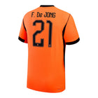 Netherlands 2026 Home Jersey #21 F. De Jong