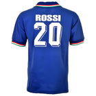 Italy 1982 Rossi Retro Jersey – blue retro football jersey front view