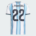 Argentina Home Jersey 2026 - Adidas | #22 L. Martínez