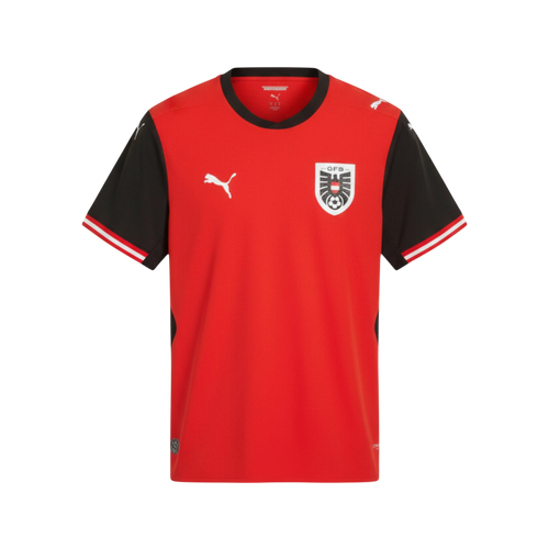 Austria National Team Home Jersey 2025/26 – red retro football jersey front view