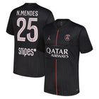 PSG Nuno Mendes 4th Kit 2025/26 (Ligue 1) - Jordan – retro football jersey back view