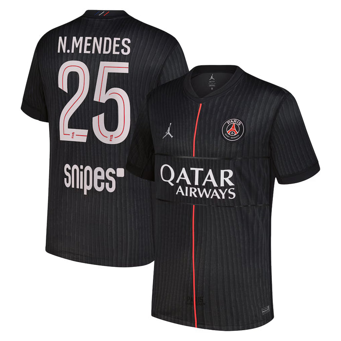 PSG Nuno Mendes 4ème Maillot 2025/26 (Ligue 1) - Jordan